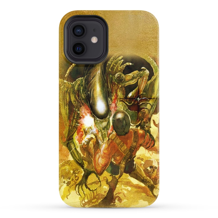 iPhone 12 StrongFit Aliens and War by Max LeTamis