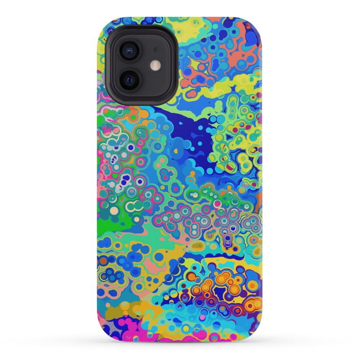 iPhone 12 mini StrongFit Colorful Cells Design by Art Design Works