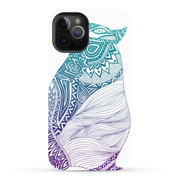 iPhone 12 Pro StrongFit Duotone penguin by Pom Graphic Design