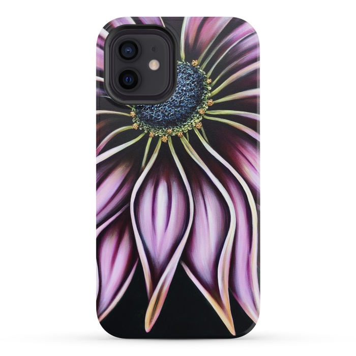 iPhone 12 mini StrongFit Wild Cone Flower by Denise Cassidy Wood