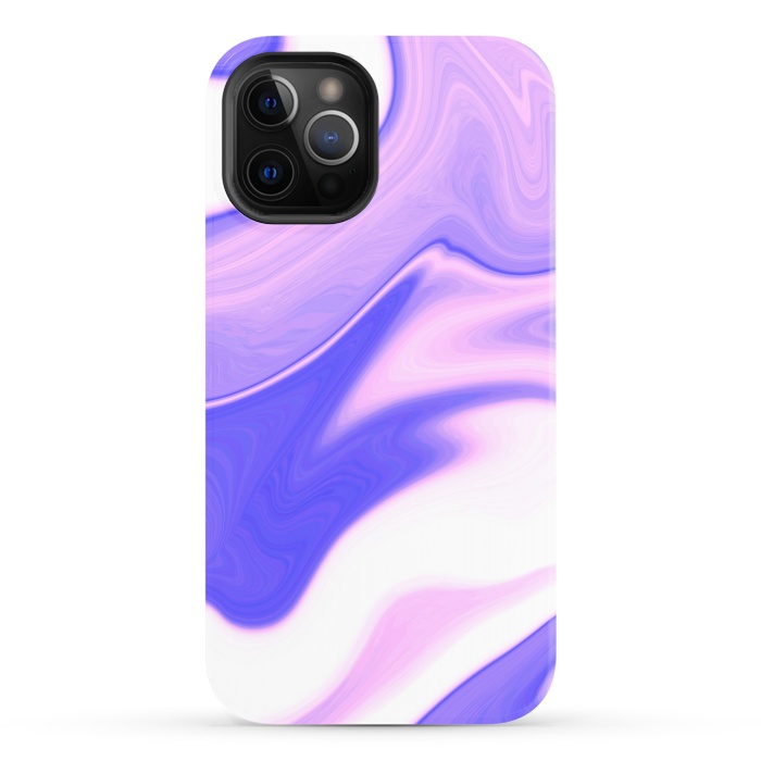 iPhone 12 Pro StrongFit Pink, Purple and White by Ashley Camille