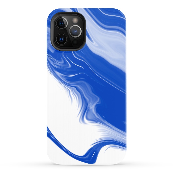 iPhone 12 Pro StrongFit Blue Waves by Ashley Camille