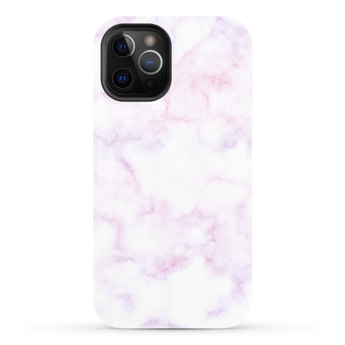 iPhone 12 Pro StrongFit Soft white pink marble by Oana 