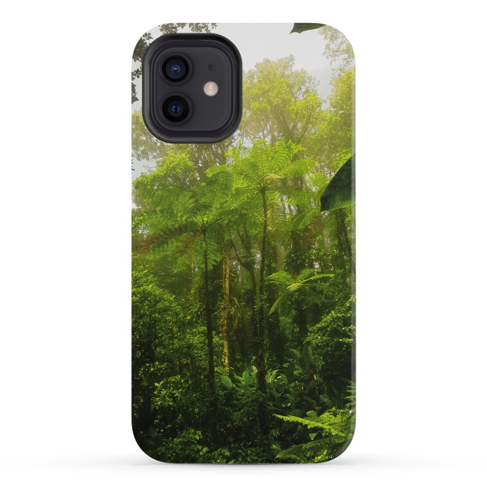 iPhone 12 mini StrongFit Rainforest Misty Green Soul  by BluedarkArt