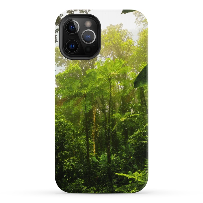 iPhone 12 Pro StrongFit Rainforest Misty Green Soul  by BluedarkArt
