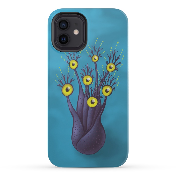 iPhone 12 mini StrongFit Tree Monster With Yellow Eyes | Digital Art by Boriana Giormova