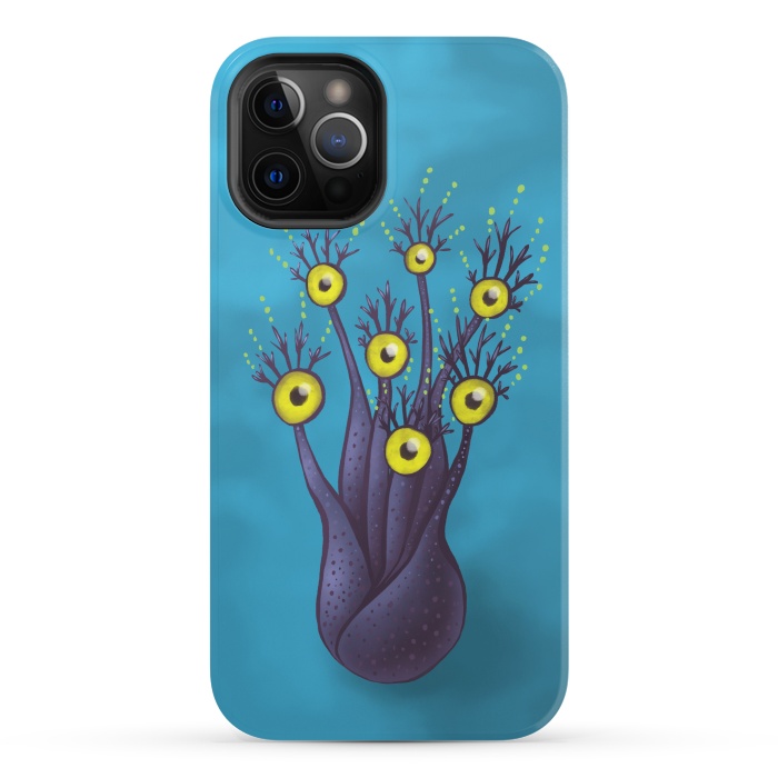iPhone 12 Pro StrongFit Tree Monster With Yellow Eyes | Digital Art by Boriana Giormova