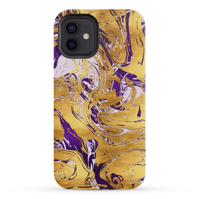iPhone 12 mini StrongFit Abstract Marble Design by Art Design Works
