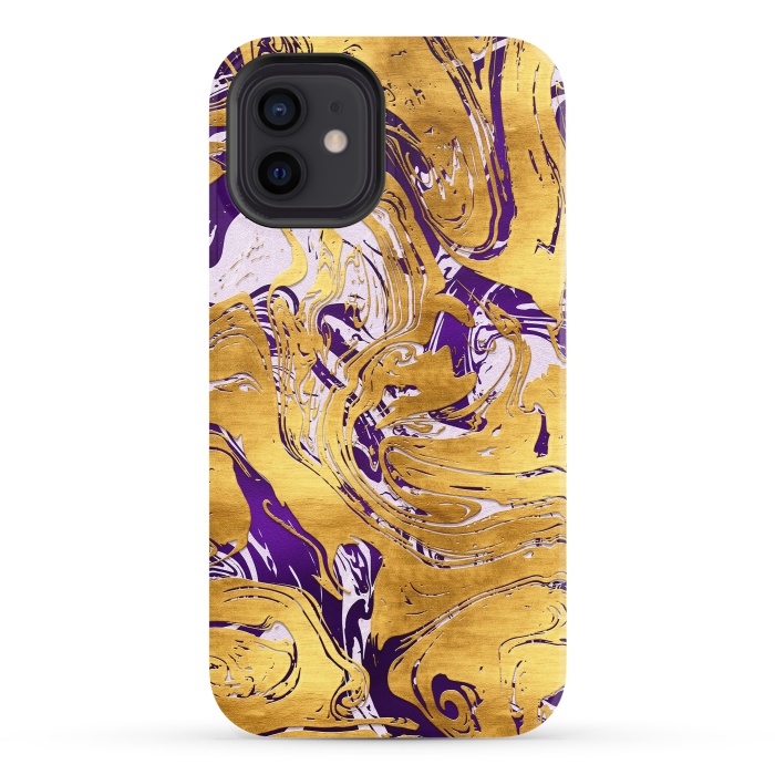 iPhone 12 StrongFit Abstract Marble Design by Art Design Works