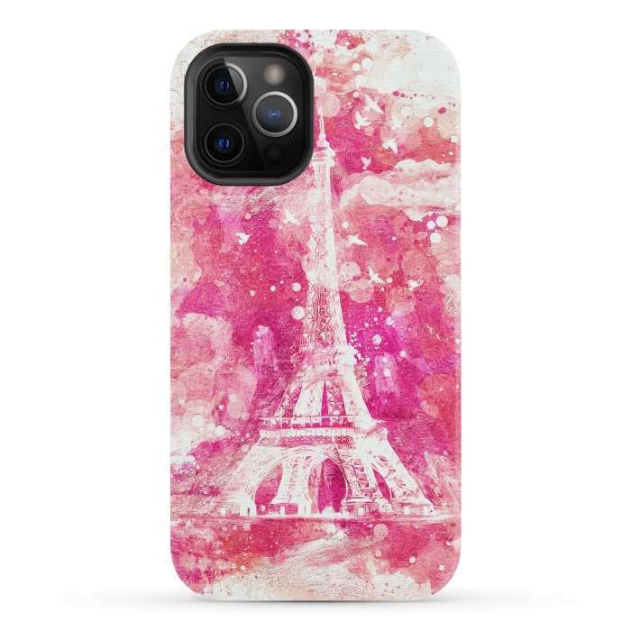 iPhone 12 Pro StrongFit Artistic XLIV - Eiffel Tower Paris by Art Design Works