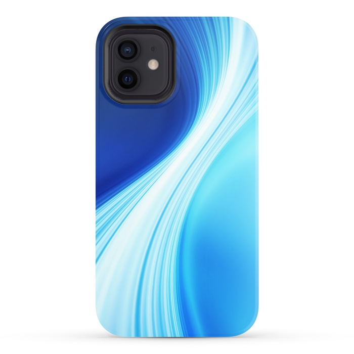 iPhone 12 StrongFit Abstract Blue Design by Art Design Works