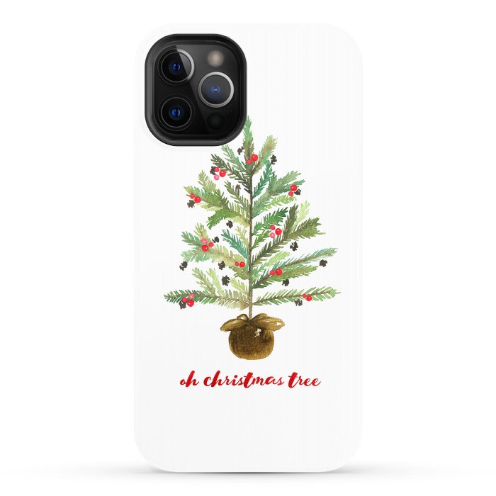 iPhone 12 Pro StrongFit Oh Christmas Tree by Noonday Design