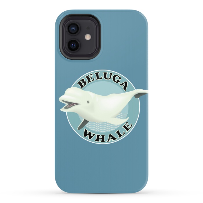 iPhone 12 StrongFit Beluga Whale by Mangulica