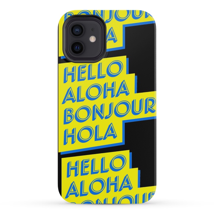 iPhone 12 mini StrongFit hello aloha by MALLIKA