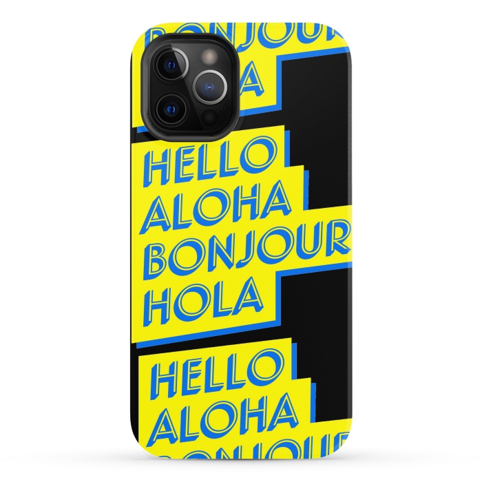iPhone 12 Pro StrongFit hello aloha by MALLIKA