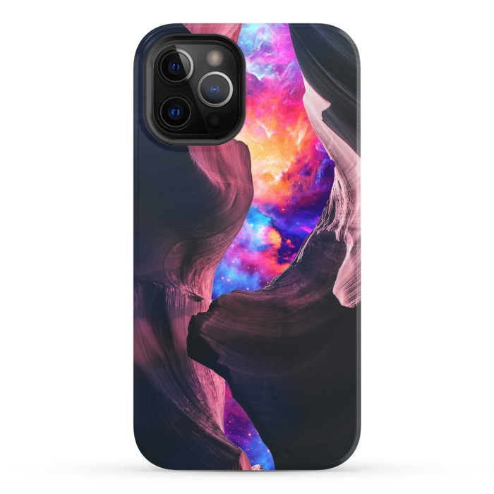iPhone 12 Pro StrongFit Grand Canyon with Colorful Space Collage by Art Design Works