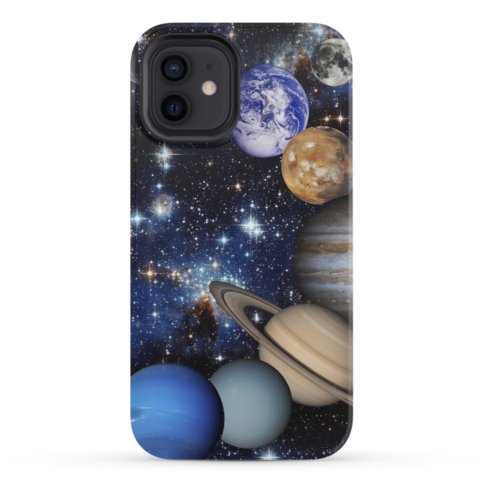 iPhone 12 mini StrongFit Solar System planets by Oana 