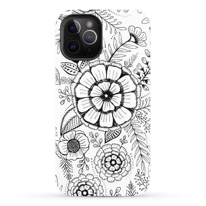iPhone 12 Pro StrongFit Simple Floral by Rose Halsey