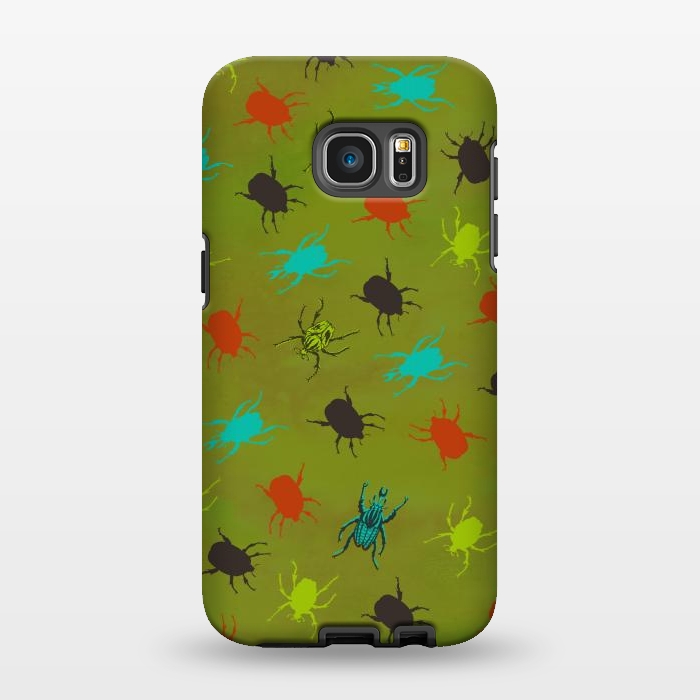 Galaxy S7 EDGE StrongFit Beetles & Bugs by Lotti Brown