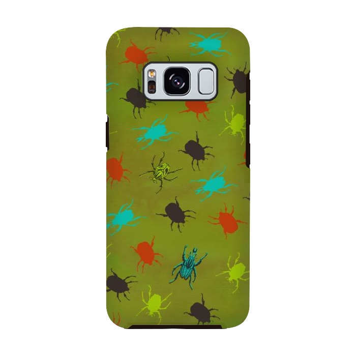 Galaxy S8 StrongFit Beetles & Bugs by Lotti Brown