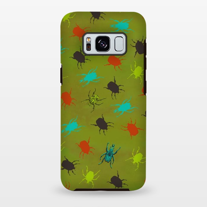 Galaxy S8 plus StrongFit Beetles & Bugs by Lotti Brown