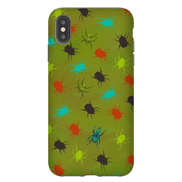 iPhone Xs Max StrongFit Beetles & Bugs by Lotti Brown