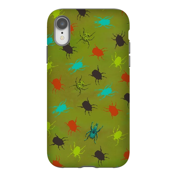 iPhone Xr StrongFit Beetles & Bugs by Lotti Brown