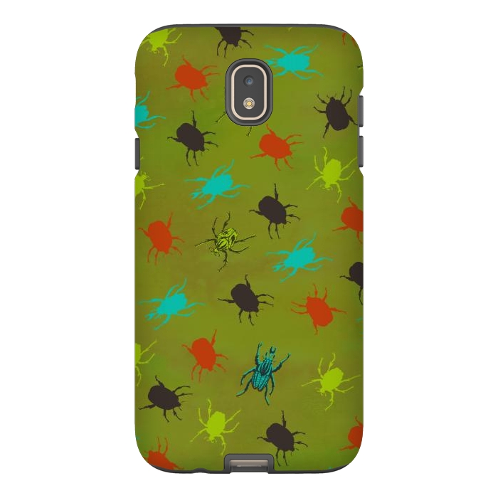 Galaxy J7 StrongFit Beetles & Bugs by Lotti Brown