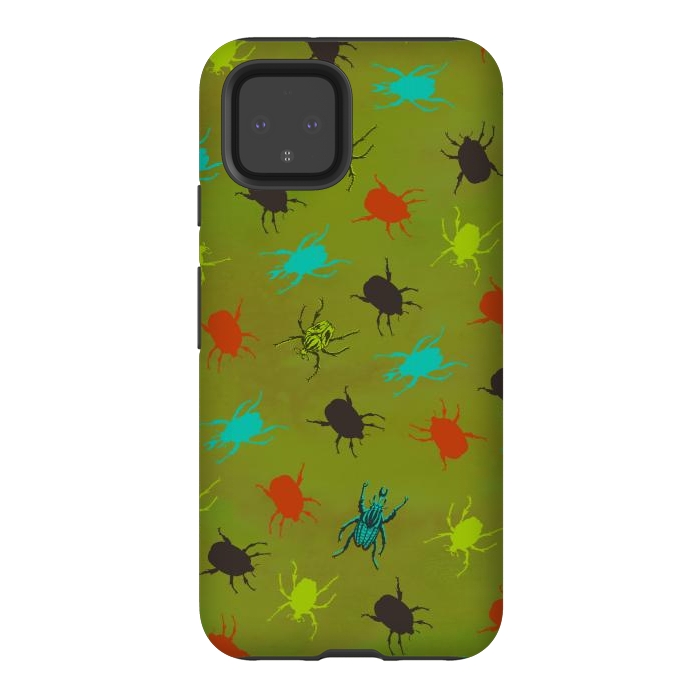 Pixel 4 StrongFit Beetles & Bugs by Lotti Brown