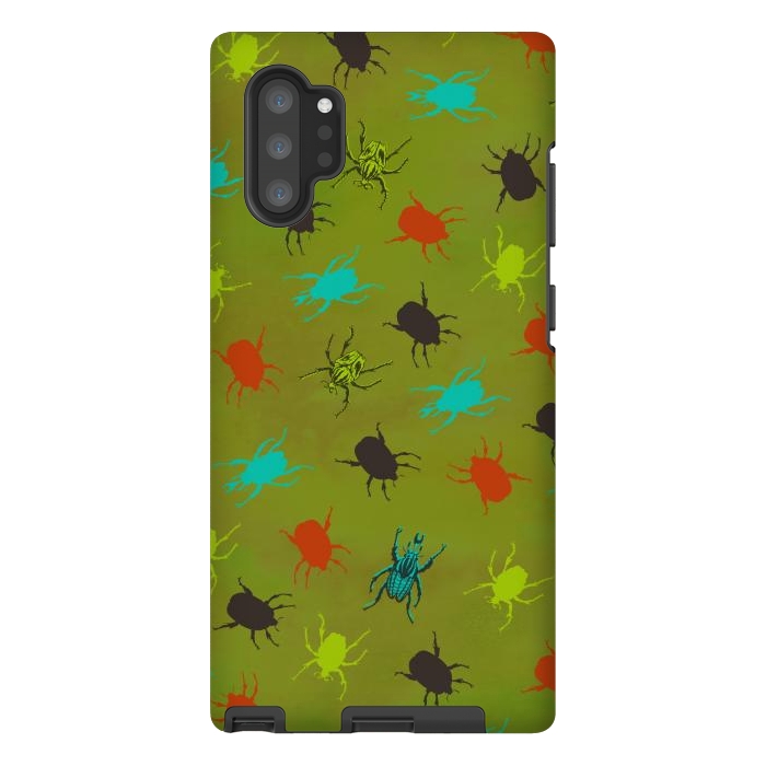 Galaxy Note 10 plus StrongFit Beetles & Bugs by Lotti Brown