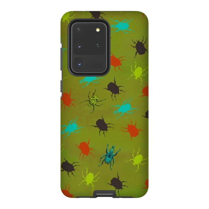 Galaxy S20 Ultra StrongFit Beetles & Bugs by Lotti Brown
