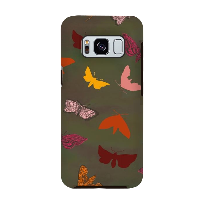 Galaxy S8 StrongFit Butterflies & Moths by Lotti Brown