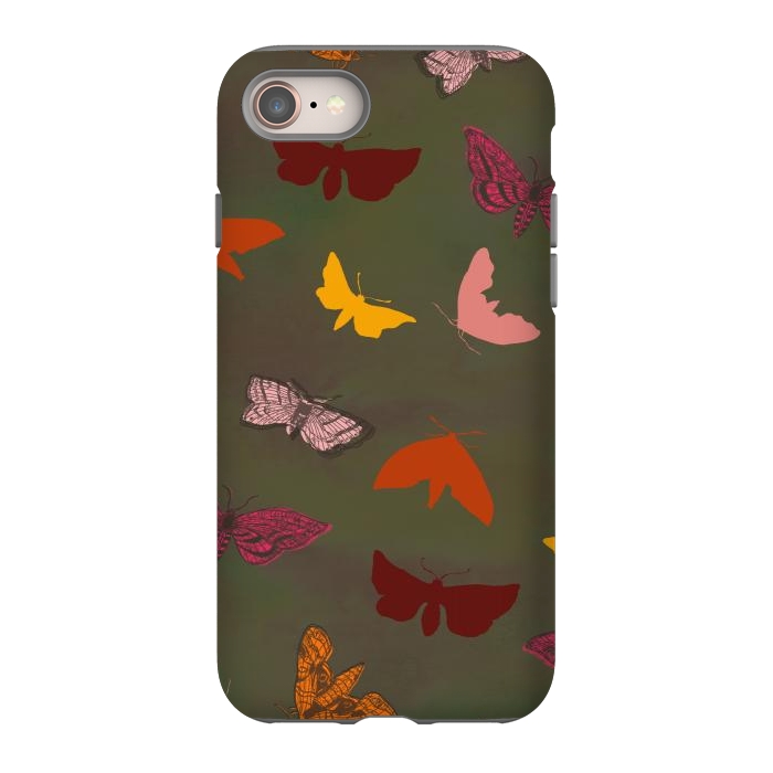 iPhone 8 StrongFit Butterflies & Moths by Lotti Brown