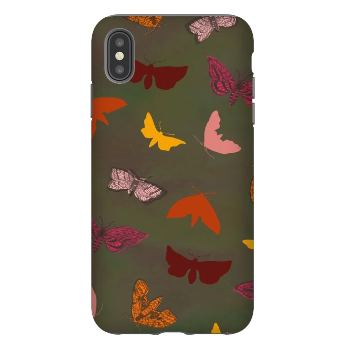 iPhone Xs Max StrongFit Butterflies & Moths by Lotti Brown