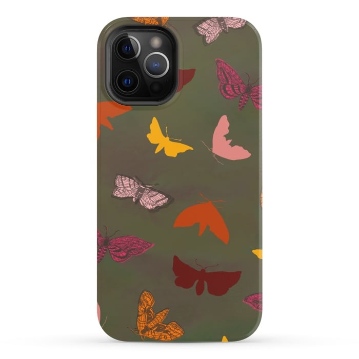 iPhone 12 Pro StrongFit Butterflies & Moths by Lotti Brown