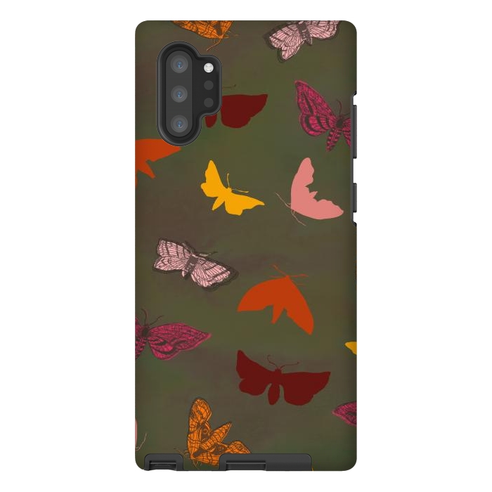 Galaxy Note 10 plus StrongFit Butterflies & Moths by Lotti Brown