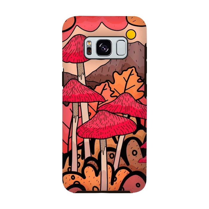 Galaxy S8 StrongFit The mushrooms and the hills by Steve Wade (Swade)