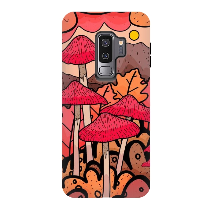 Galaxy S9 plus StrongFit The mushrooms and the hills by Steve Wade (Swade)