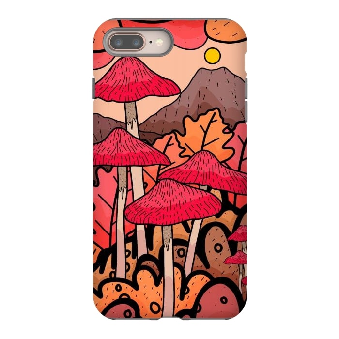 iPhone 8 plus StrongFit The mushrooms and the hills by Steve Wade (Swade)