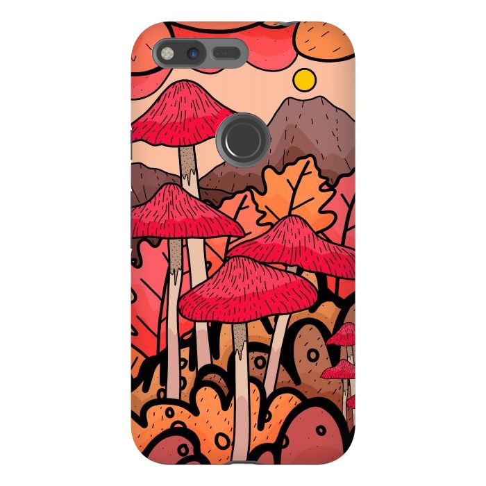 Pixel XL StrongFit The mushrooms and the hills by Steve Wade (Swade)