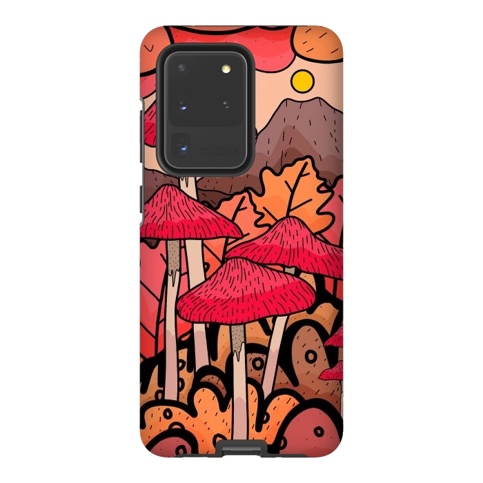 Galaxy S20 Ultra StrongFit The mushrooms and the hills by Steve Wade (Swade)