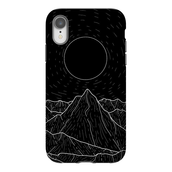 iPhone Xr StrongFit A dark mountain view by Steve Wade (Swade)