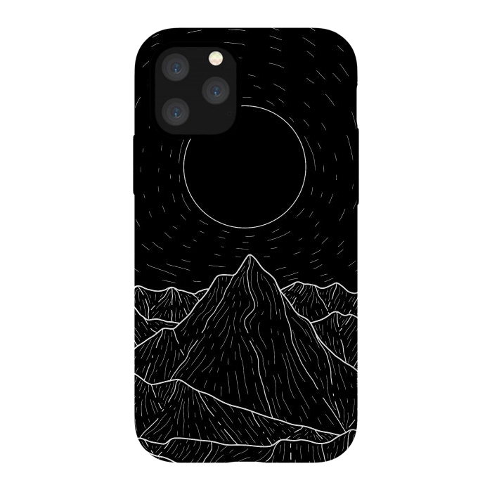 iPhone 11 Pro StrongFit A dark mountain view by Steve Wade (Swade)