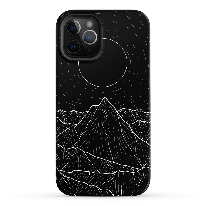 iPhone 12 Pro Max StrongFit A dark mountain view by Steve Wade (Swade)