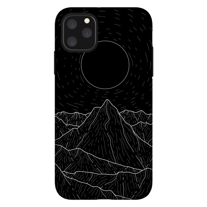 iPhone 11 Pro Max StrongFit A dark mountain view by Steve Wade (Swade)