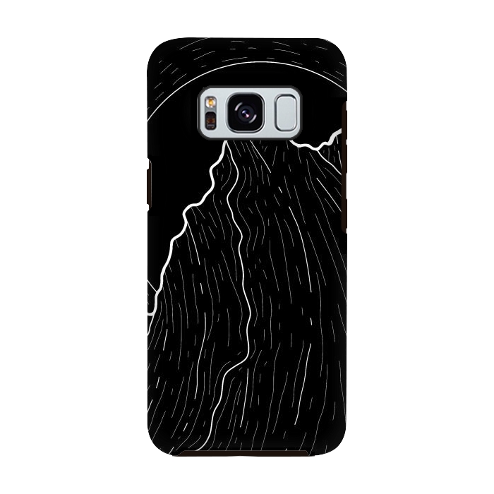 Galaxy S8 StrongFit A dark mountain wave by Steve Wade (Swade)