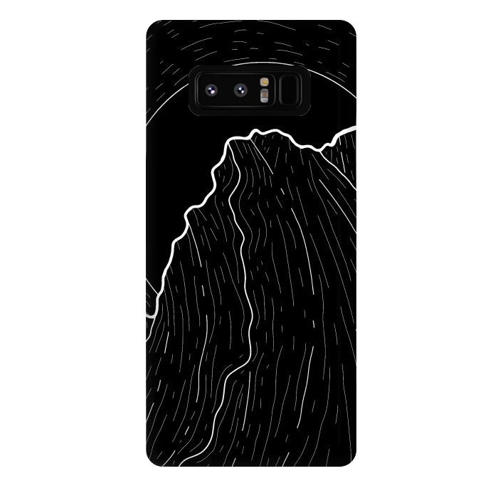 Galaxy Note 8 StrongFit A dark mountain wave by Steve Wade (Swade)
