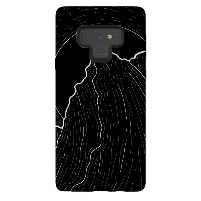 Galaxy Note 9 StrongFit A dark mountain wave by Steve Wade (Swade)
