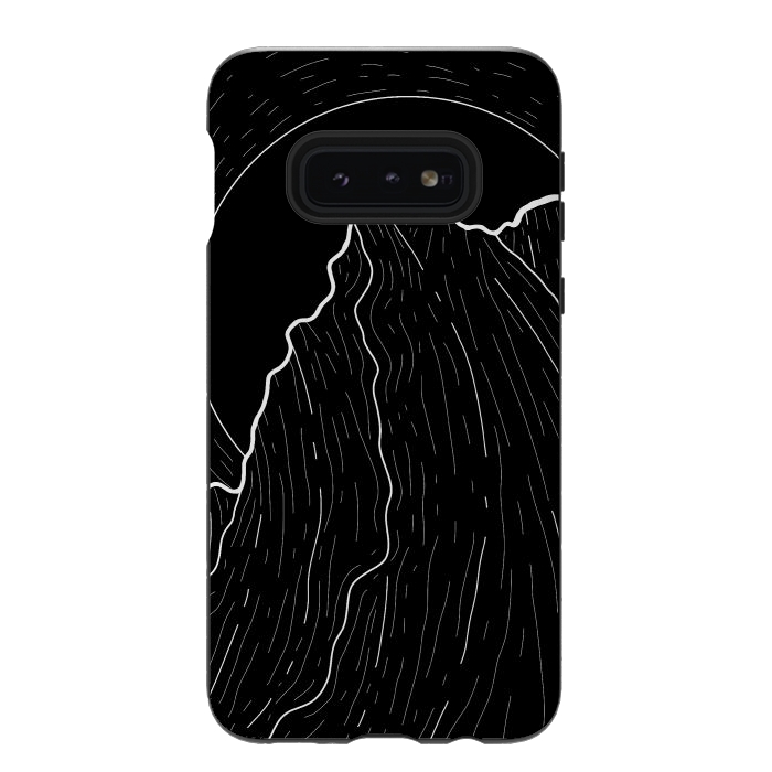 Galaxy S10e StrongFit A dark mountain wave by Steve Wade (Swade)