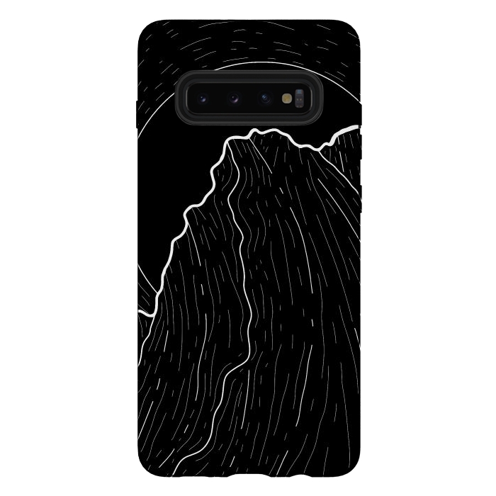 Galaxy S10 plus StrongFit A dark mountain wave by Steve Wade (Swade)